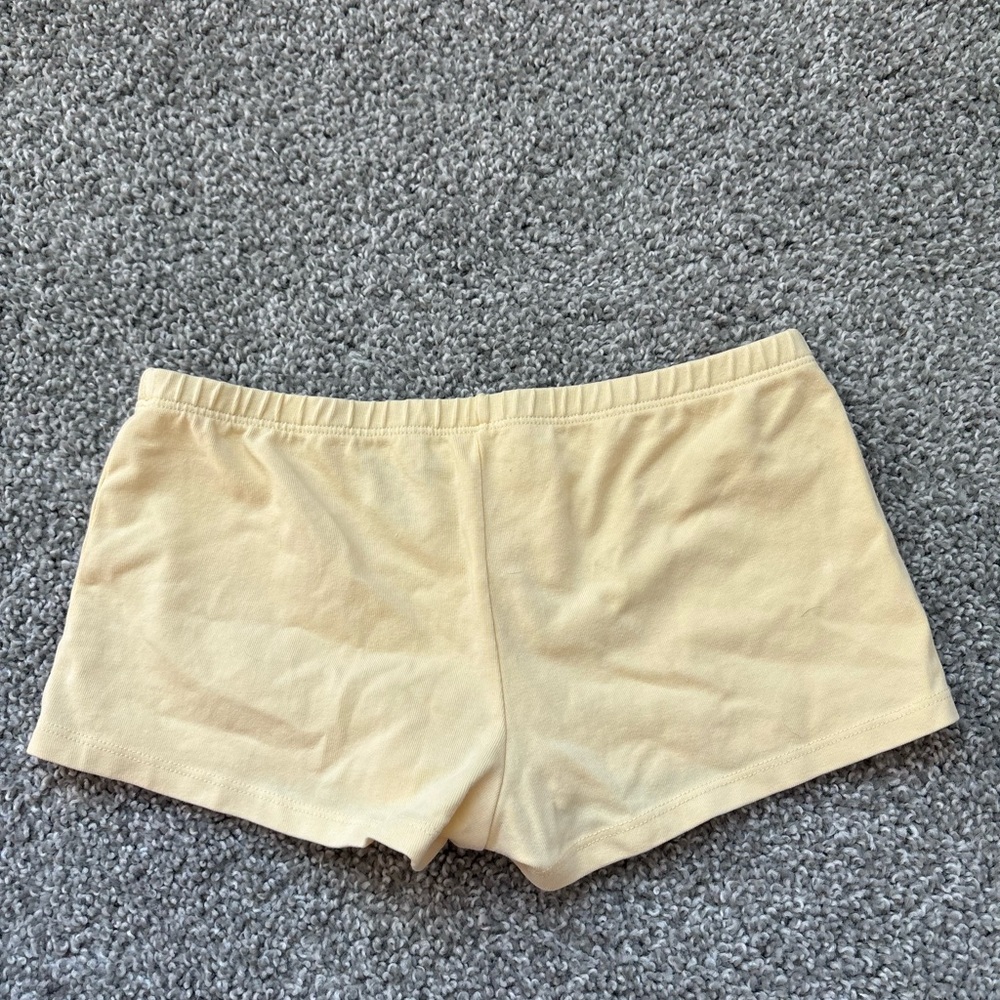 Brandy Melville Cream Cotton Shorts